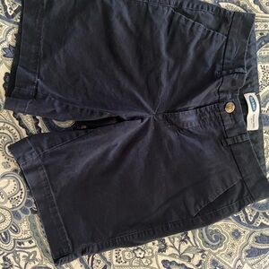 Old Navy Blue Bermuda Shorts Classic Cotton Blend